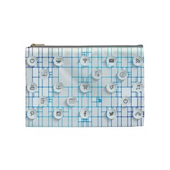 Icon Media Social Network Cosmetic Bag (medium)  by Amaryn4rt