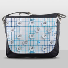 Icon Media Social Network Messenger Bags by Amaryn4rt