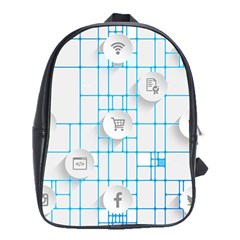 Icon Media Social Network School Bags (xl) 