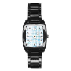 Icon Media Social Network Stainless Steel Barrel Watch by Amaryn4rt