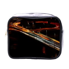 Highway Night Lighthouse Car Fast Mini Toiletries Bags by Amaryn4rt