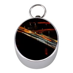 Highway Night Lighthouse Car Fast Mini Silver Compasses by Amaryn4rt