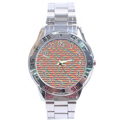 Background Abstract Colorful Stainless Steel Analogue Watch