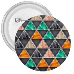 Abstract Geometric Triangle Shape 3  Buttons