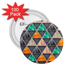 Abstract Geometric Triangle Shape 2 25  Buttons (100 Pack)  by Amaryn4rt