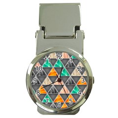 Abstract Geometric Triangle Shape Money Clip Watches by Amaryn4rt