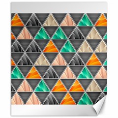 Abstract Geometric Triangle Shape Canvas 8  X 10 