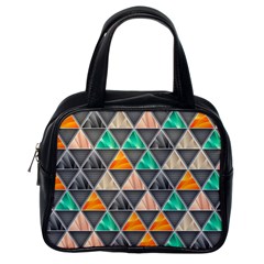 Abstract Geometric Triangle Shape Classic Handbags (one Side)