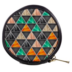 Abstract Geometric Triangle Shape Mini Makeup Bags by Amaryn4rt