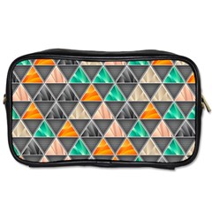 Abstract Geometric Triangle Shape Toiletries Bags by Amaryn4rt