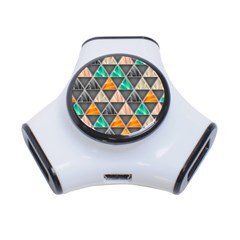 Abstract Geometric Triangle Shape 3-port Usb Hub by Amaryn4rt