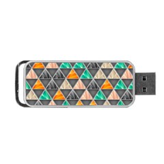 Abstract Geometric Triangle Shape Portable Usb Flash (one Side) by Amaryn4rt