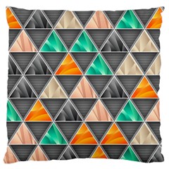 Abstract Geometric Triangle Shape Large Flano Cushion Case (two Sides) by Amaryn4rt