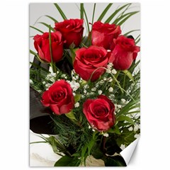 Red Roses Roses Red Flower Love Canvas 20  X 30   by Amaryn4rt