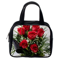 Red Roses Roses Red Flower Love Classic Handbags (one Side) by Amaryn4rt