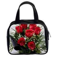 Red Roses Roses Red Flower Love Classic Handbags (2 Sides) by Amaryn4rt