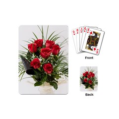 Red Roses Roses Red Flower Love Playing Cards (mini) 