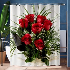 Red Roses Roses Red Flower Love Shower Curtain 60  X 72  (medium)  by Amaryn4rt