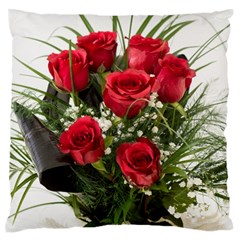 Red Roses Roses Red Flower Love Standard Flano Cushion Case (two Sides) by Amaryn4rt