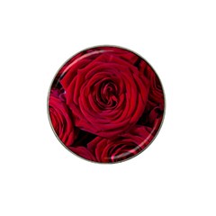 Roses Flowers Red Forest Bloom Hat Clip Ball Marker by Amaryn4rt