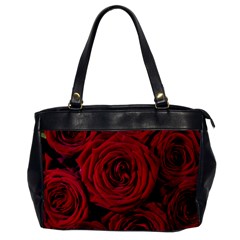 Roses Flowers Red Forest Bloom Office Handbags by Amaryn4rt