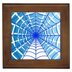 Cobweb Network Points Lines Framed Tiles by Amaryn4rt