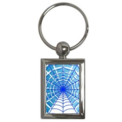 Cobweb Network Points Lines Key Chains (rectangle)  by Amaryn4rt