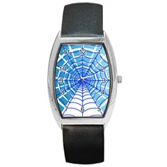 Cobweb Network Points Lines Barrel Style Metal Watch by Amaryn4rt