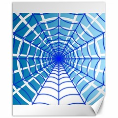 Cobweb Network Points Lines Canvas 16  X 20   by Amaryn4rt