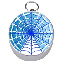 Cobweb Network Points Lines Silver Compasses by Amaryn4rt