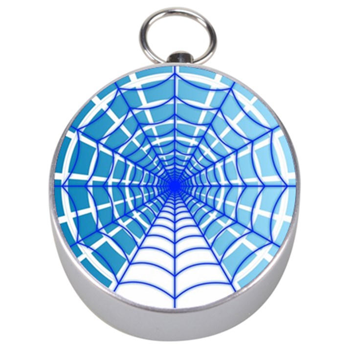 Cobweb Network Points Lines Silver Compasses