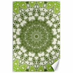 Mandala Center Strength Motivation Canvas 24  X 36  by Amaryn4rt