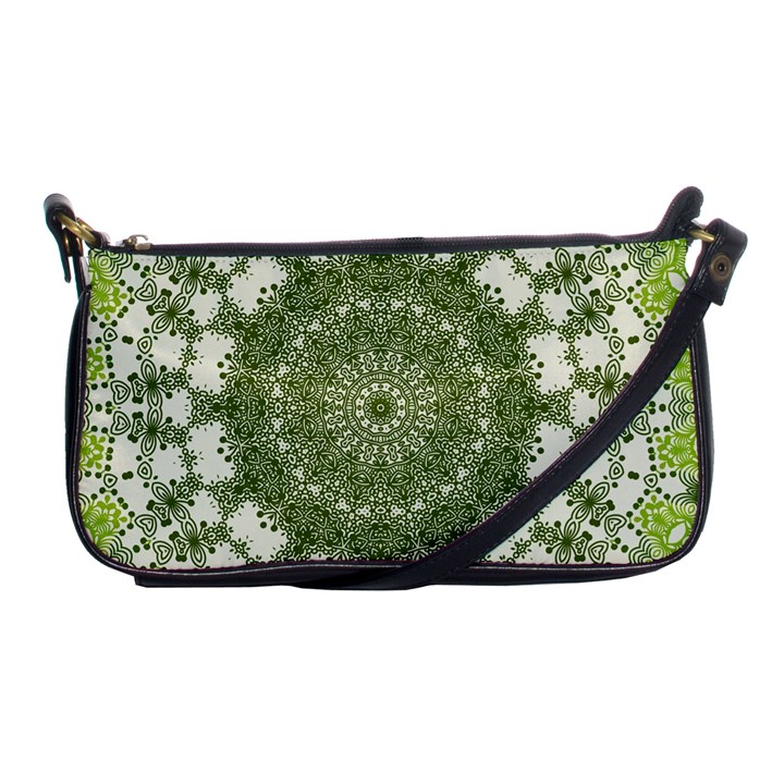 Mandala Center Strength Motivation Shoulder Clutch Bags