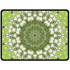 Mandala Center Strength Motivation Fleece Blanket (large)  by Amaryn4rt