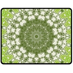 Mandala Center Strength Motivation Fleece Blanket (medium)  by Amaryn4rt