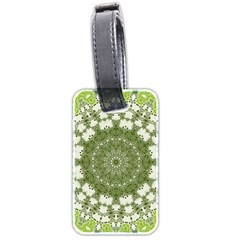 Mandala Center Strength Motivation Luggage Tags (two Sides) by Amaryn4rt