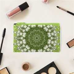 Mandala Center Strength Motivation Cosmetic Bag (xs) by Amaryn4rt