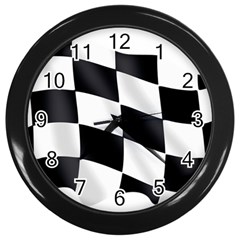 Flag Chess Corse Race Auto Road Wall Clocks (black) by Amaryn4rt