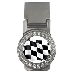 Flag Chess Corse Race Auto Road Money Clips (cz)  by Amaryn4rt