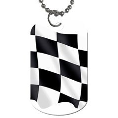 Flag Chess Corse Race Auto Road Dog Tag (one Side) by Amaryn4rt