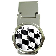 Flag Chess Corse Race Auto Road Money Clip Watches by Amaryn4rt