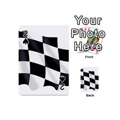 Flag Chess Corse Race Auto Road Playing Cards 54 (mini)  by Amaryn4rt