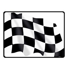 Flag Chess Corse Race Auto Road Double Sided Fleece Blanket (small)  by Amaryn4rt