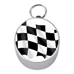 Flag Chess Corse Race Auto Road Mini Silver Compasses by Amaryn4rt