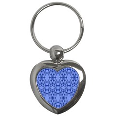 Floral Ornament Baby Boy Design Key Chains (heart)  by Amaryn4rt