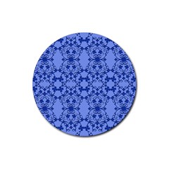 Floral Ornament Baby Boy Design Rubber Coaster (round)  by Amaryn4rt