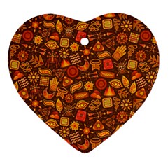 Pattern Background Ethnic Tribal Ornament (heart)