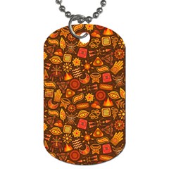 Pattern Background Ethnic Tribal Dog Tag (one Side)