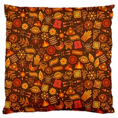 Pattern Background Ethnic Tribal Large Cushion Case (two Sides) by Amaryn4rt