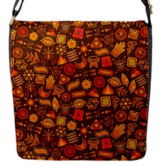 Pattern Background Ethnic Tribal Flap Messenger Bag (s) by Amaryn4rt